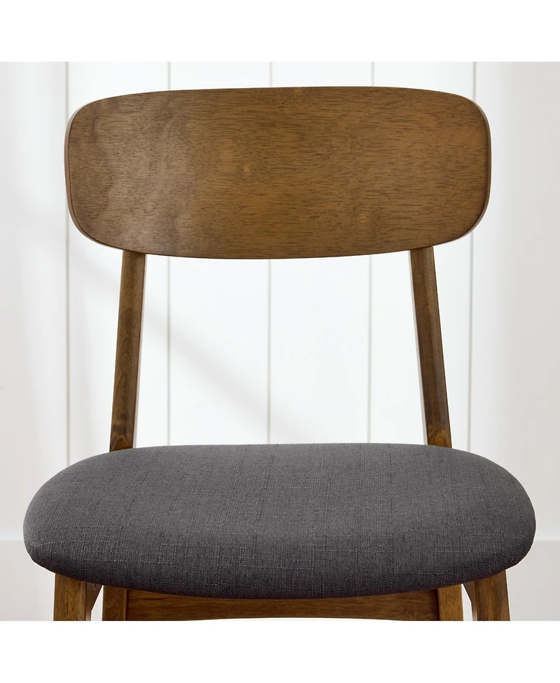 Best Choice Products 2-Piece Farmhouse Counter Height Bar Stool Set with Cushioned Seat, Wooden Backrest