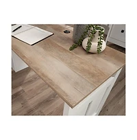 Sauder August Hill L Desk, Mystic Oak finish