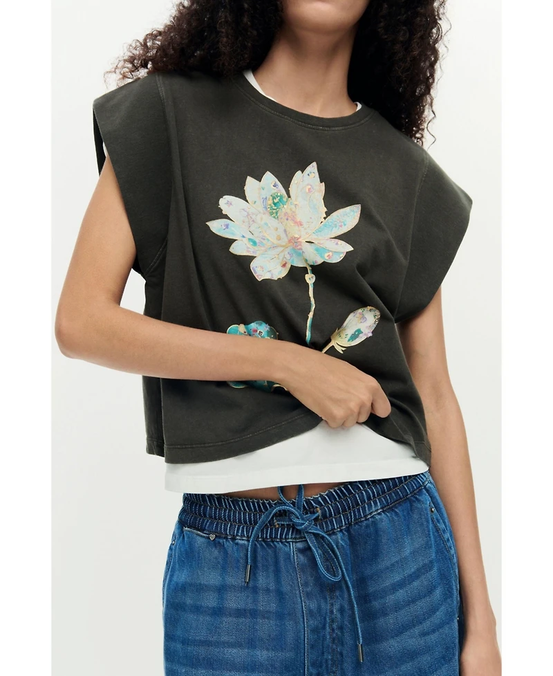 Desigual Women's Printed T-shirt cotton