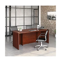 Sauder Affirm Commercial Office Desk, Classic Cherry finish
