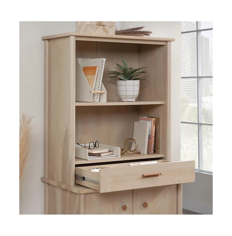 Sauder Whitaker Point Commercial Office Hutch, Maple finish