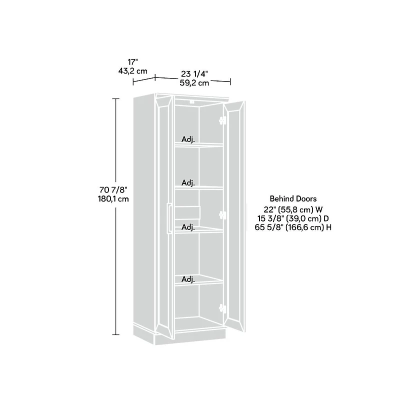 Sauder Homeplus w 2-Door Cabinet Bo 3a