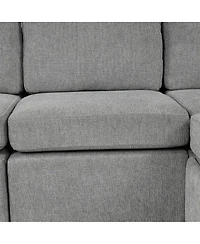 Streamdale Furniture Modern Loveseat Pull-out Sofa Bed 2-Seater Couch for Living Room