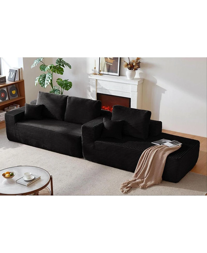 Streamdale Furniture 104" Cloud Sectional Sofa with L-Shape Chaise