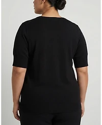 Universal Standard Plus Savvy Fine Knit Sweater Top