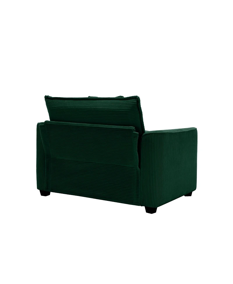 Streamdale Furniture Corduroy 3-Piece Oversized Sectional Sofa with 2-Seater and 3-Seater