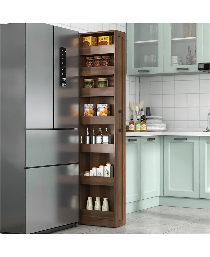 Streamdale Furniture 7-Tier Pull-Out Storage Shelf for Kitchen/Living Room