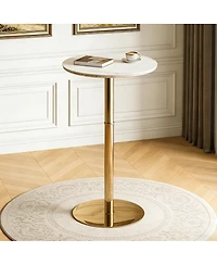 Streamdale Furniture Circular Rock Slab Bar Table