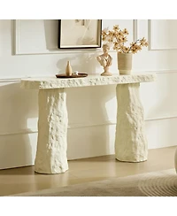 Streamdale Furniture Modern Fiberglass Console Table with Irregular Legs