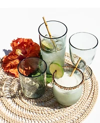 Abode Homewares Rustic Goblets Glasses, Set of 6