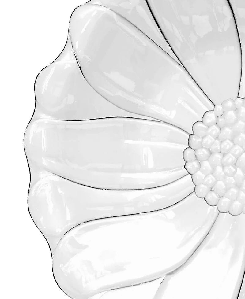 Abode Homewares Figural Flower Acrylic Salad Plates, Set of 6