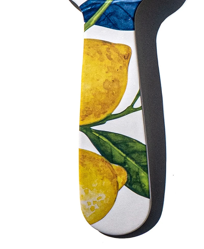 Abode Homewares Lemon Orchard Melamine Serving Utensils, Set of 2