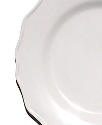 Abode Homewares Scallop NewWave Melamine Salad Plates, Set of 6