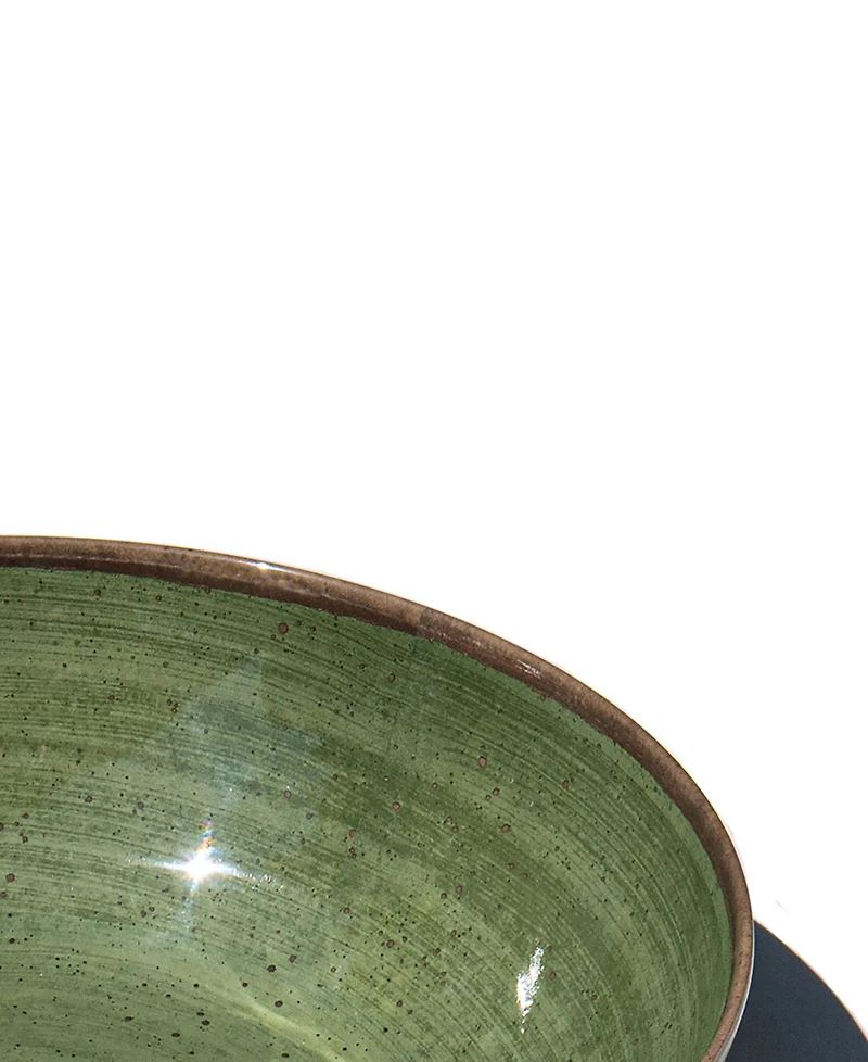 Abode Homewares Retreat Pottery 13.5" Melamine Serving Bowl