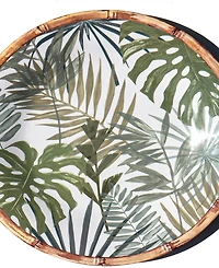 Abode Homewares Rainforest Palm NewWave Melamine Dinner Plates, Set of 6