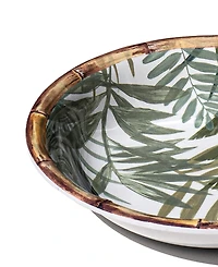 Abode Homewares Rainforest Palm NewWave Melamine Low Bowls, Set of 6