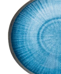 Abode Homewares Coastal Reactive NewWave Melamine Salad Plates, Set of 6