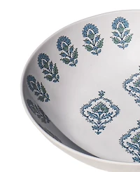 Abode Homewares Kashmir NewWave Melamine Low Bowls, Set of 6