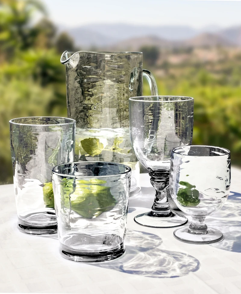 Abode Homewares Cordoba Pitcher with Lid, Clear, 78 oz., Premium Plastic
