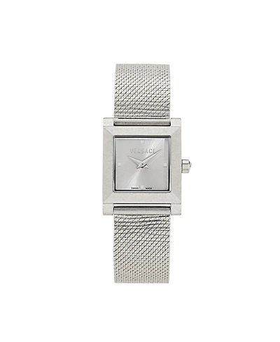 Versace Women's Mosaic Silver Stainless Steel Strap Watch 22x22mm
