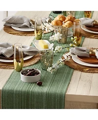 Design Imports Variegated Fringe Table Runner