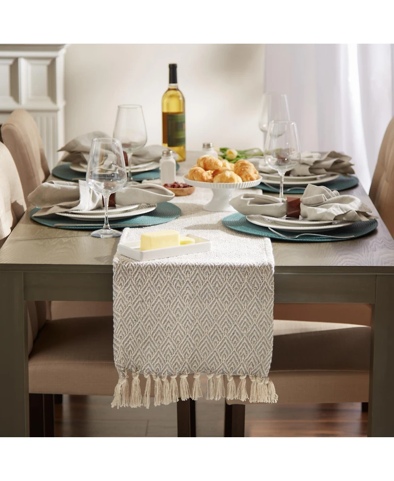 Design Imports Diamond Table Runner, 15" x 72"