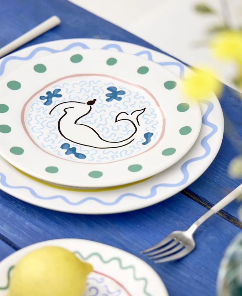 Costa Nova Summer Bliss Salad Plates, Set of 4