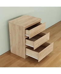 Streamdale Furniture 3-Drawer Handle-Free Nightstand/Side Table