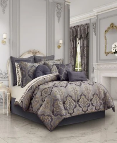 Five Queens Court Manchester 4 Piece Print Comforter Sets