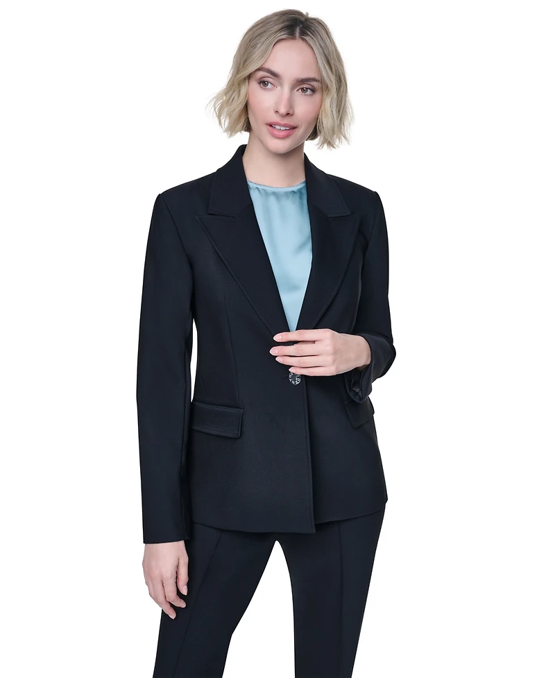Dkny Women's Long-Sleeve Tech Sport One-Button Blazer