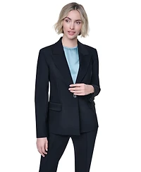 Dkny Women's Long-Sleeve Tech Sport One-Button Blazer