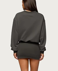 Edikted Women's Jannah Sweatshirt Mini Dress