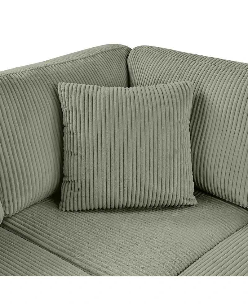 Streamdale Furniture U-Shaped Sectional Sofa with Chaise and Pillows