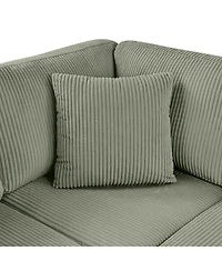 Streamdale Furniture U-Shaped Sectional Sofa with Chaise and Pillows