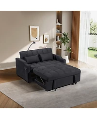 Streamdale Furniture Multifunctional Foldable Sofa Bed, Usb