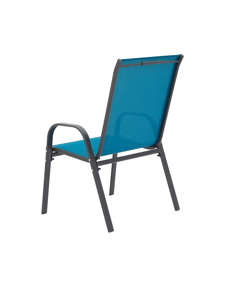 Streamdale Furniture 6pc Patio Chairs with Armrest and High Backrest