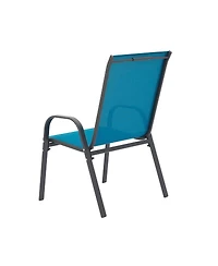 Streamdale Furniture 6pc Patio Chairs with Armrest and High Backrest
