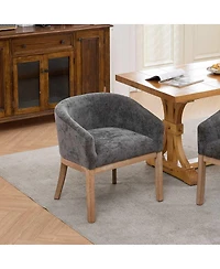 Streamdale Furniture Mid Century Barrel Dining Chairs