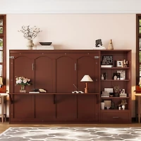 Streamdale Furniture Murphy Bed with Storage, Shelf, Drawer