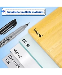 Gnuadz Permanent Markers Fine Point Quick Drying Fade Resistant