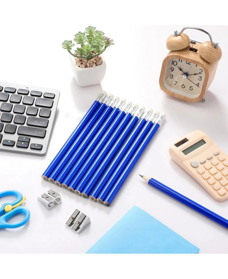 Gnuadz Fat Pencils Set With Erasers Sharpeners For Beginners