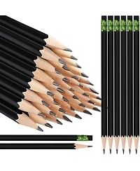 Gnuadz Hb Pencils with Eraser Unsharpened Wooden Hexagonal School Art Office Sketching Pack of 120