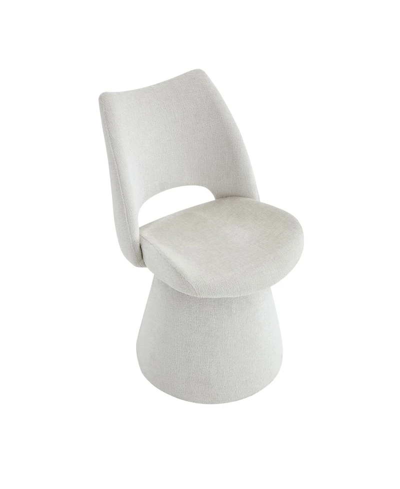 Streamdale Furniture Modern Chenille Accent Chair with Hollow Back
