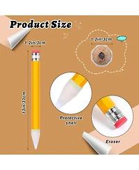 Gnuadz Wooden Pencil Prop Large Funny Cap Novelty 10 pieces