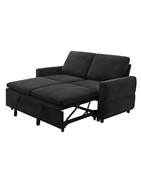 Streamdale Furniture Convertible Sofa Bed Loveseat with Usb Ports