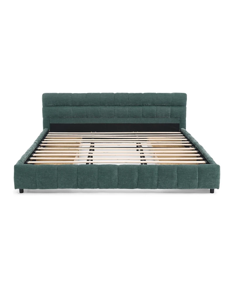 Streamdale Furniture Ca King Upholstered Bed with Storage Drawer