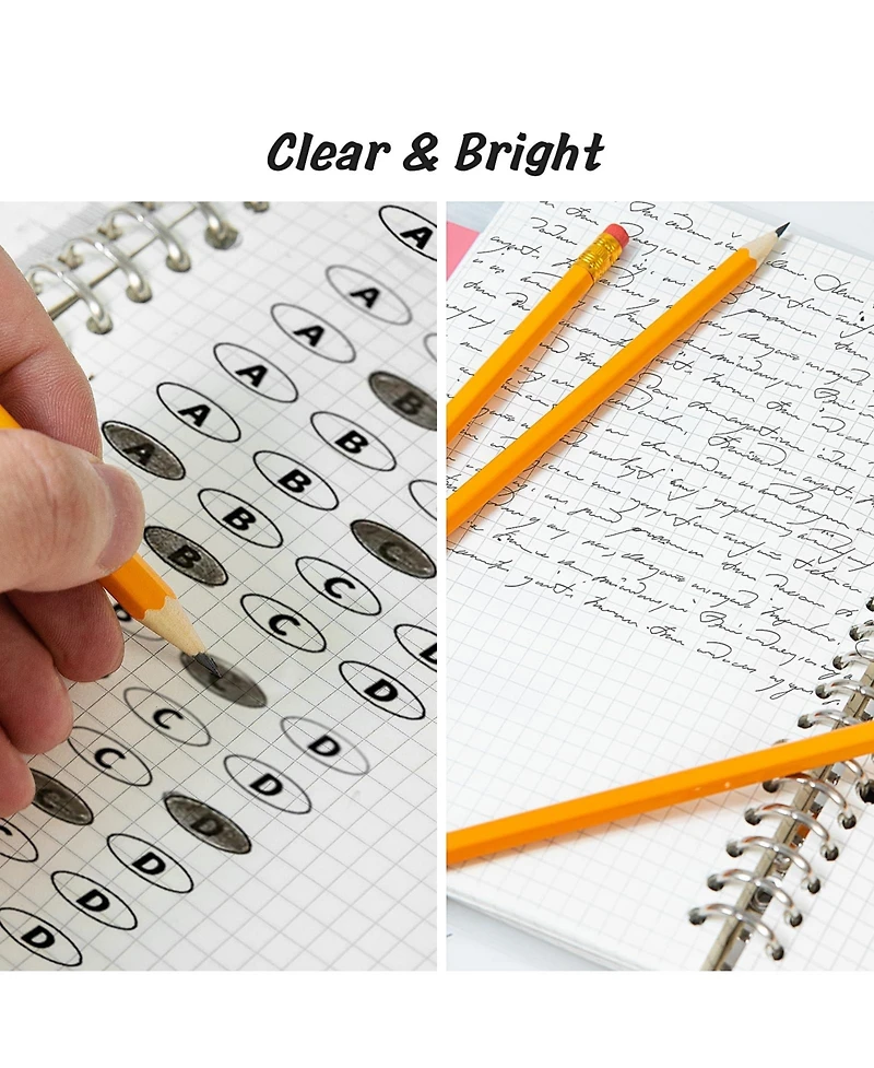 Gnuadz Pencils With Erasers Pre-sharpened For Writing Drawing Sketching