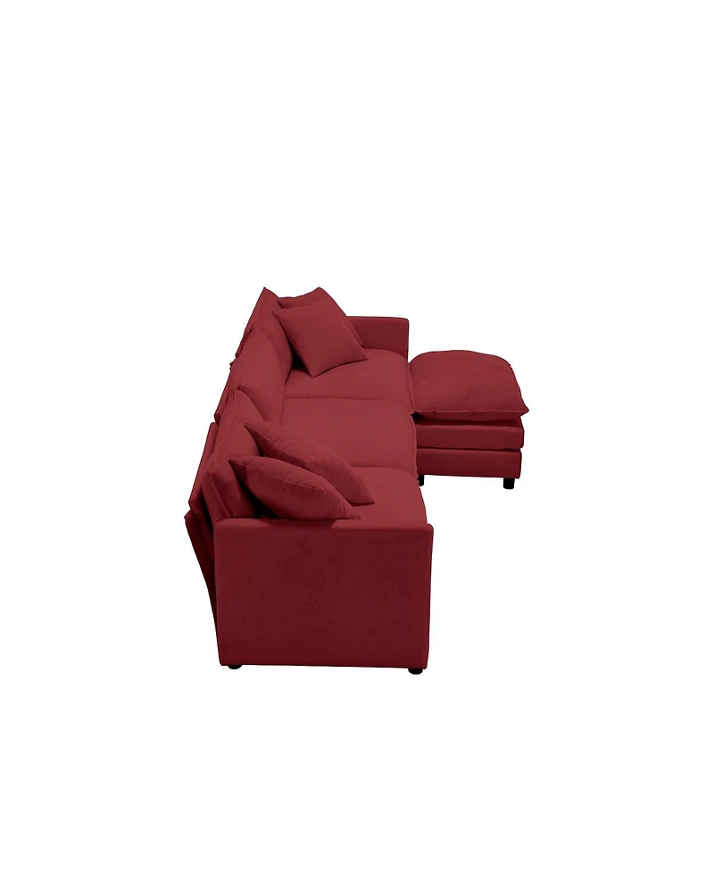 Streamdale Furniture L-Shaped Modular Chenille Sofa - Versatile Comfort and Style