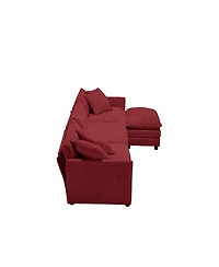 Streamdale Furniture L-Shaped Modular Chenille Sofa - Versatile Comfort and Style