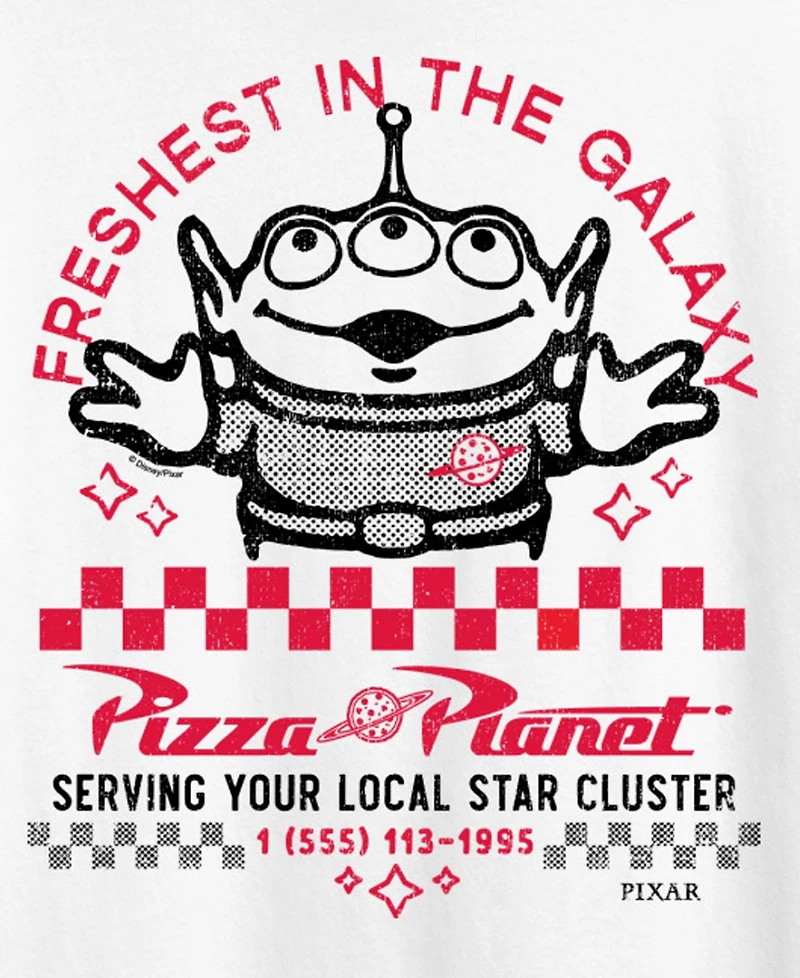 Hybrid Apparel Plus Toy Story Pizza Planet Short-Sleeve Graphic T-Shirt